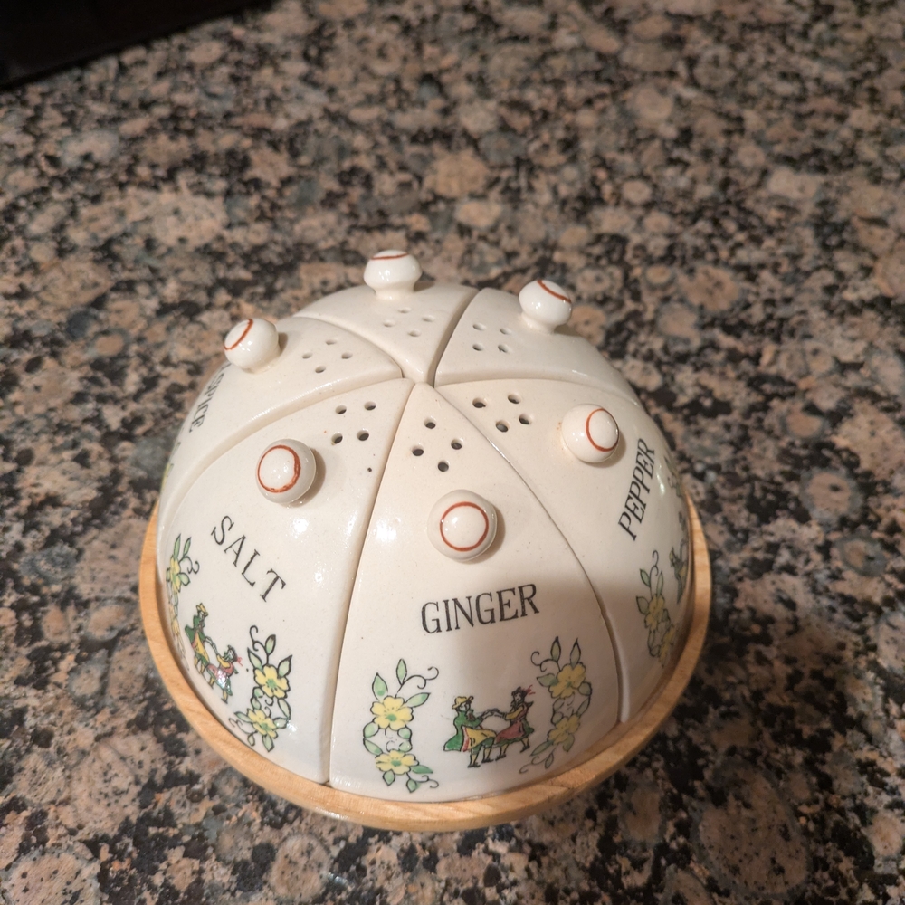 Floral Spice Holder Set